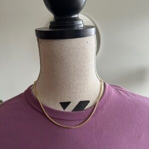 14k 7.4g Yellow Gold Round Box Link Chain 20” long 2.7mm Wide Necklace